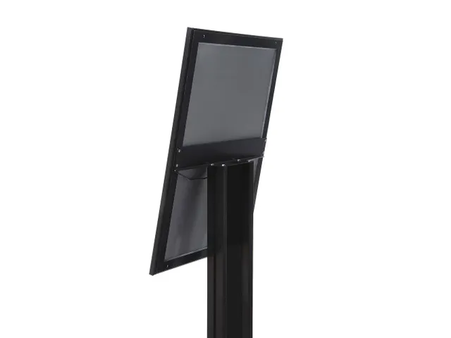 Menustandaard LED Verlicht Zwart 4xA4