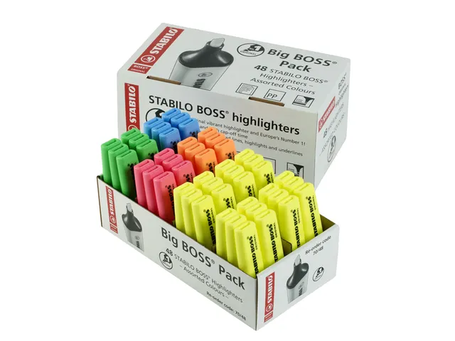 Surligneur STABILO BOSS Original 70 assorti Classpack 48 pièces