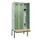 locker met bank,HxBxD 2120x900x815mm,3vak,vak B 300mm,draaigrendel