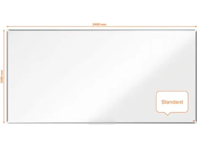 Nobo Whiteboard 120x240cm Premium Plus Magnetisch Emaille