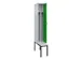 locker met bank,voor scheiding van kleding,HxBxD 2120x300x815mm,1vak