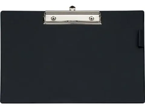 klemplaat, uit PP, voor ft A4, dwars, zwart