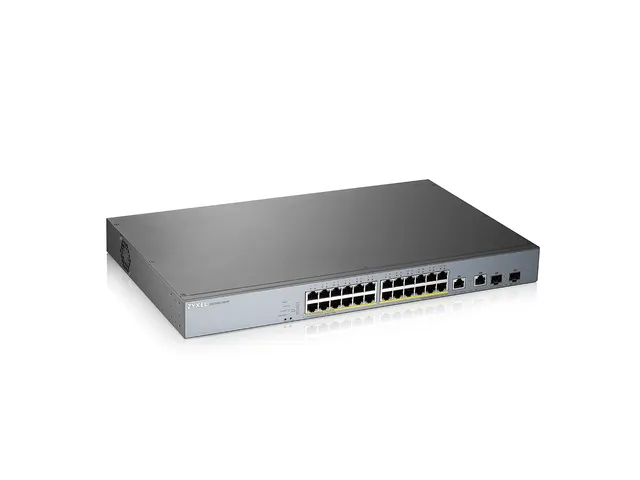 GS1350-26HP, 26 Port managed CCTV PoE switch, long range, 375W