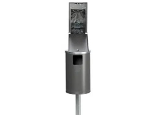 hondentoilet,v. buiten,afvalbak 30l,v. 200zakjes,HxBxD 2000x350x480mm