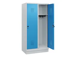 schoollocker,HxBxD 1630x800x500mm,2vak,vak B 400mm,draaigrendel,sokkel