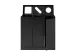 Bica Advanced 869 Afvalscheidingsunit 3x65 liter Zwart
