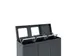 Bica 887 Afvalscheidingsunit 3x45 Liter Antraciet