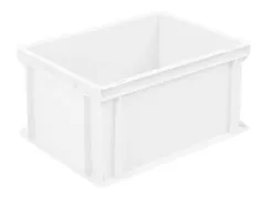 Euronorm Stapelkrat Pe Hxlxb 220x400x300mm 21liter Gesloten Wit