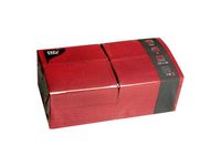 Papieren Servetten 33x33cm 3-Laags 1/4 Vouw Wijnrood