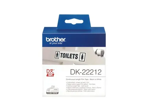 Etiket Brother DK-22212 62mm 15-meter witte film