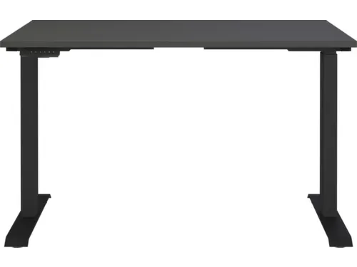 Elektrisch ihv bureau,HxBxD 720-1200x1200x800mm,blad grafiet