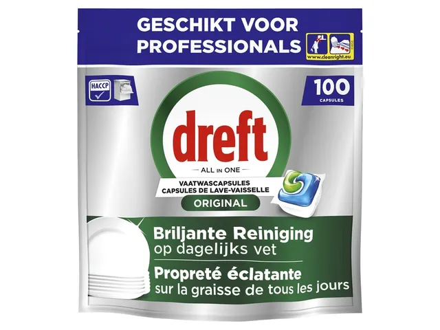 Vaatwastabletten Dreft All-in-1 prof Regular 100st