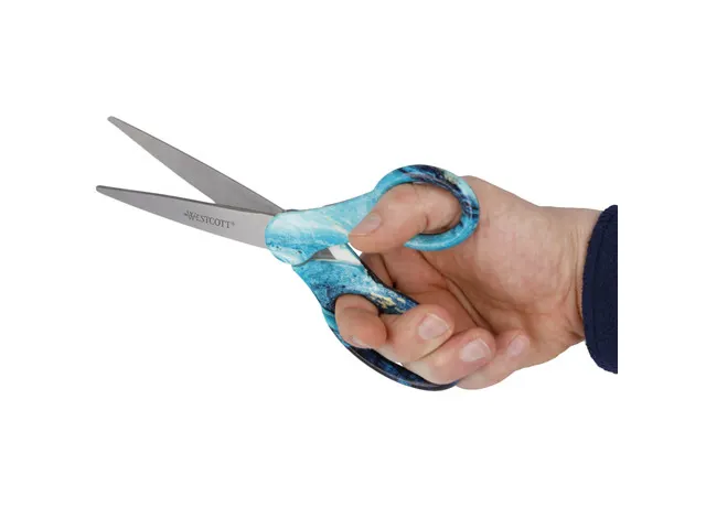 Ciseaux Westcott Trendsetter 20,4cm Lames Inox Bleu