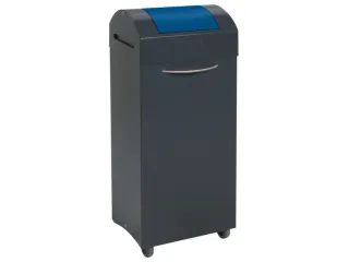 afvalverzamelaar niet-brandbaar 1x 75 liter 925x380x320mm Grijs Blauw - 2