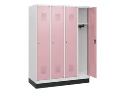 schoollocker,HxBxD 1630x1200x500mm,4vak,vak B 300mm,cil.-slot,sokkel