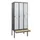 locker met bank,HxBxD 2120x900x815mm,3vak,vak B 300mm,draaigrendel