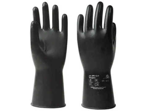 KCL Vitoject 890 nitril wegwerphandschoenen, zwart, maat 8, per paar