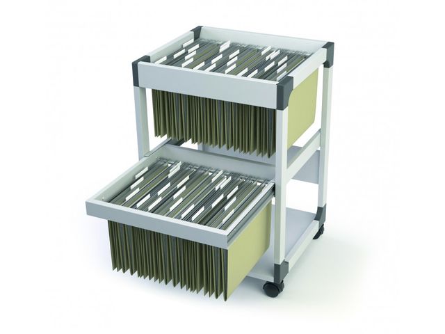 Vruchtbaar Effectief Gehoorzaamheid Durable Hangmappenwagen System File Trolley 80 Multi Duo Grijs A4 folio  foolsc | DiscountOffice.nl