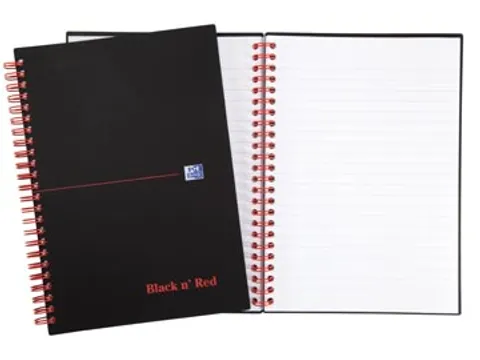 Oxford Schrift Zwart Rood A5 Lijn