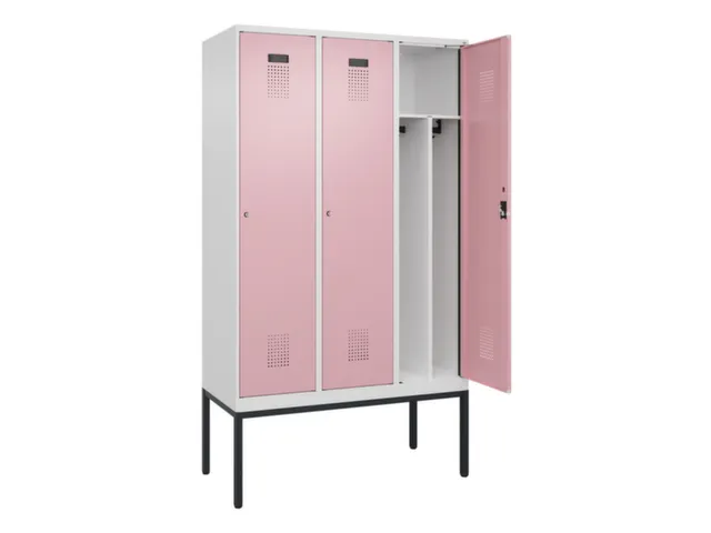 locker voor scheiding van kleding,HxBxD 2120x1200x500mm,3vak