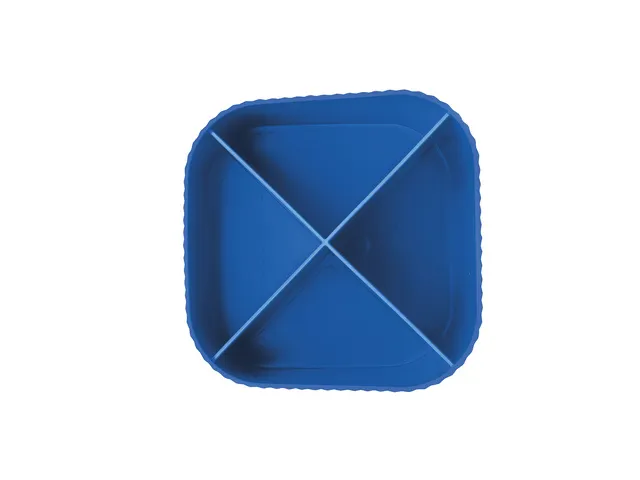 Porte-stylo HAN Re-X-LOOP 4 compartiments, bleu 100% matière recyclé