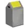 Afvalverzamelaar Zelfblussend 1X43 Liter 600X320X320Mm Klemring Geel