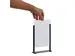Kaarthouder Europel zwart metaal met acryl bord A5