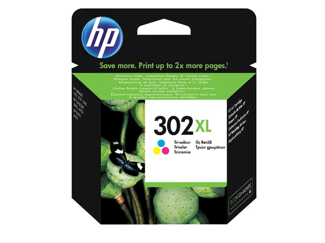 Hp 302xl Inktcartridge 3 Kleuren Origineel Hoge Capaciteit F6u67a