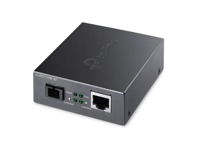 TP-Link TL-FC111PB-20, 100 Mbit/s, SC, Bedraad, 100 m, 9/125 µm, Zwar