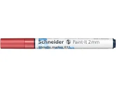 Metallic marker Schneider Paint-It 011 2mm rood metallic