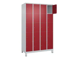 lockerkast,HxBxD 1950x1200x500mm,4x5vakken,vak B 300mm,cil.-slot - 1