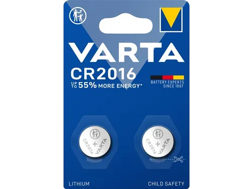 Batterij VARTA knoopcel 2x CR2016 lithium