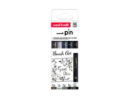 Fineliner Uni-ball Pin Brush Art set à 5 stuks assorti