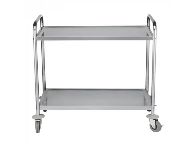 Caterchef RVS Serveerwagen met 2 bladen 83x50cm 40kg