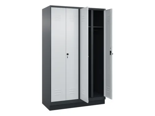 locker voor scheiding van kleding,HxBxD 1950x1200x500mm,4vak