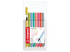 Viltstift STABILO pointMax 488/8 medium assorti pastel etui à 8 stuks
