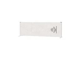 Akoestisch Bureauscherm MAULconnecto 160x50cm vrijstaand Zilver/Lgrijs