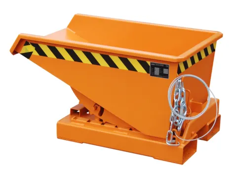 Kiepbak 0.15m³ Hxbxd 550x640x960mm Afrolautomaat Gelakt Ral2000