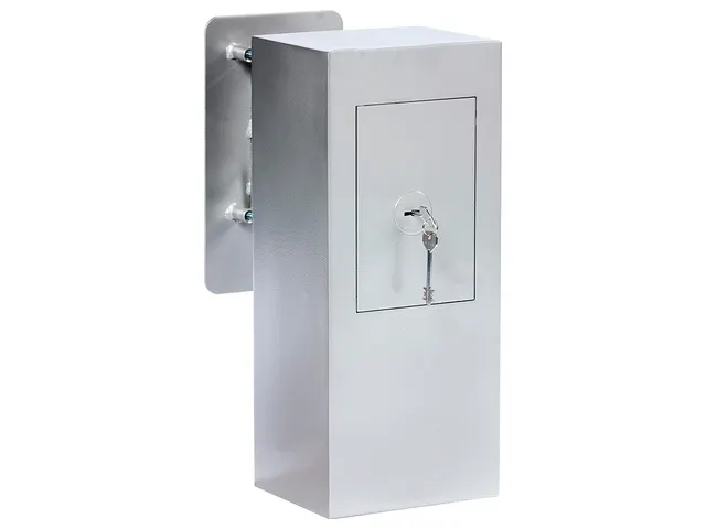 Key Security Box Ksb 007 Inbouwmuur Dubbelbaard Sleutelslot Grijs