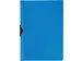 Klemmap PP Met Metalen Clip A4 30 Vel Transparant Blauw