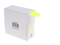 Etiket Rillprint 35mm 500st op rol fluor geel