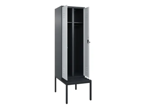 locker voor scheiding van kleding,HxBxD 2120x600x815mm,2vak
