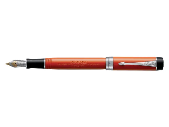 Vulpen Parker Duofold Classic Vintage big red lacquer 18k CT medium