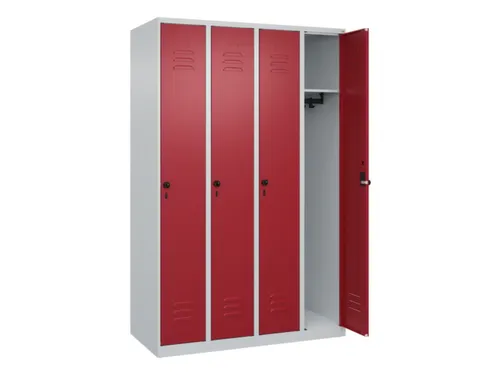 locker,HxBxD 1850x1200x500mm,4vak,vak B 300mm,draaigrendel