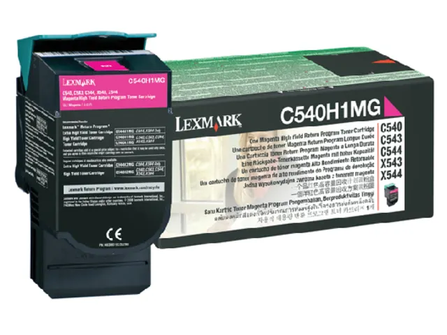 Cartouche toner Lexmark C540H1MG Prebate rouge HC
