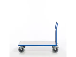 kopwandwagen,draagverm. 500kg,laadvl. LxB 1200x800mm,houtplaat,1wand - 7