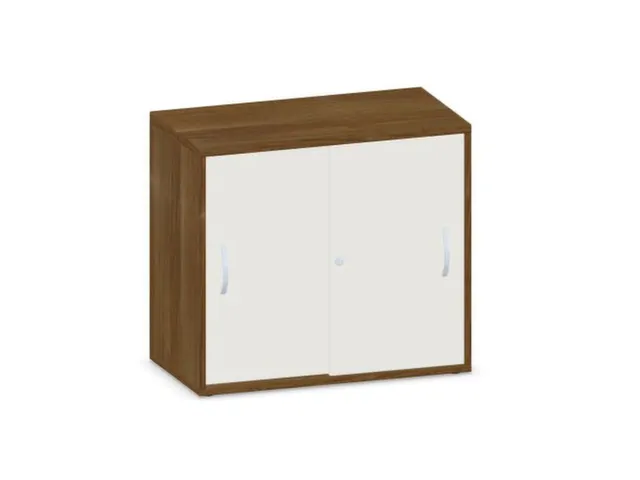 schuifdeurkast,HxBxD 720x800x430mm,decor romp noten,decor front wit