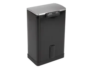 Pedaalemmer E-Cube 50 liter Zwart Mat RVS - 8