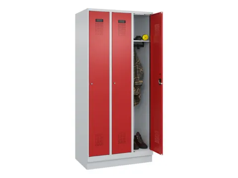 locker,HxBxD 1950x900x500mm,3vak,vak B 300mm,cil.-slot,sokkel