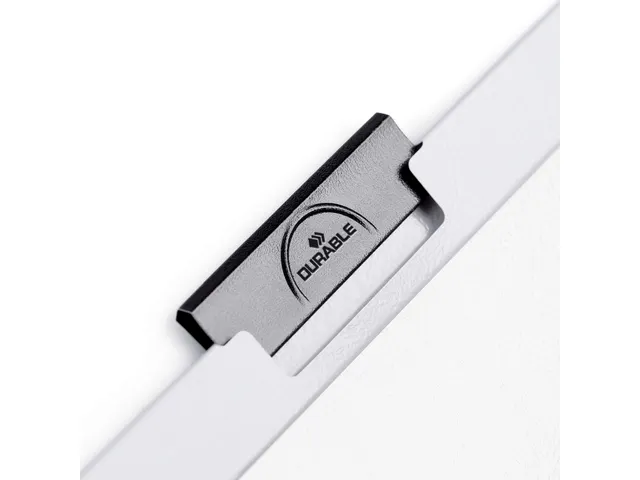 Klemmap Durable Duraclip A4 6mm 60 vellen wit